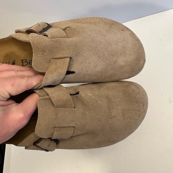 Birkenstock Betula Suede Clog Slide Men’s Size 11 Taupe Unisex main image 6
